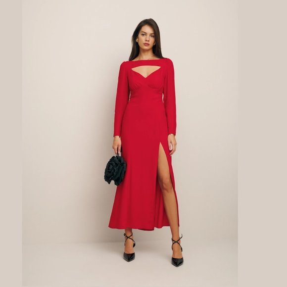 Reformation Kalani Dress + Cherry - Picture 6 of 7